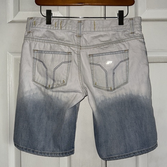 Y2K Miss Sixty Dip Dyed Stallion Detail Bermuda Shorts - Picture 2 of 8
